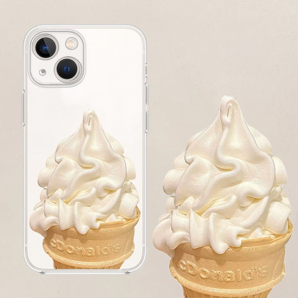 iPhoneケース　アイスクリーム　大人可愛い　おしゃれ　スマホケース