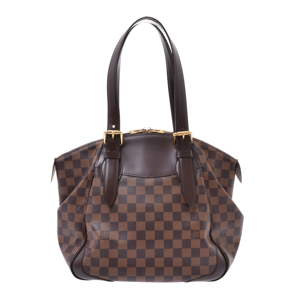 LOUIS VUITTON ルイヴィトン ダミエ ヴェローナMM ブラウン N41118 レディース ダミエキャンバス ショルダーバッグ ABランク 中古 