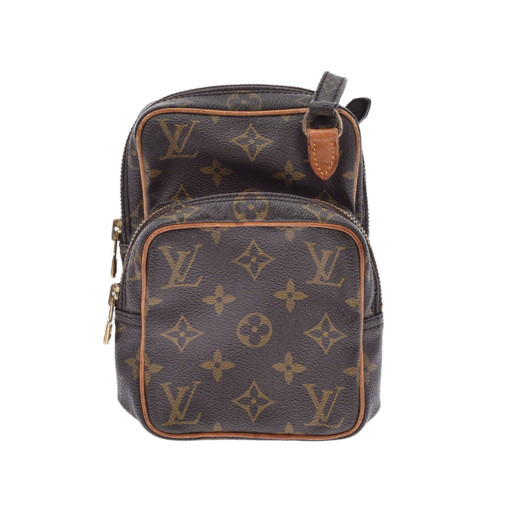 LOUIS VUITTON ルイヴィトン モノグラム ミニアマゾン ブラウン M45238 ユニセックス モノグラムキャンバス ショルダーバッグ Bランク 中古 