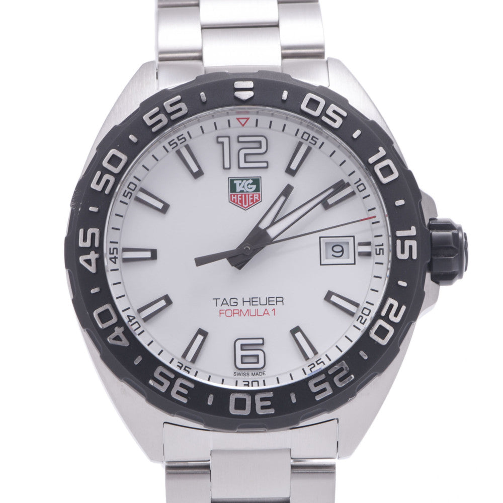 TAG HEUER タグホイヤー フォーミュラ1 WAZ1111.BA0857 メンズ SS 腕時計 クオーツ 白文字盤 Aランク 中古 