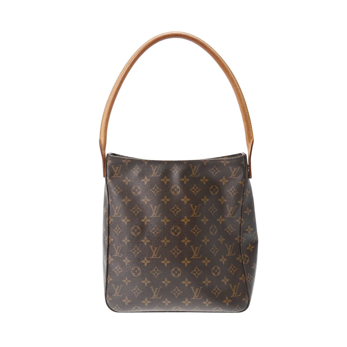 LOUIS VUITTON ルイヴィトン モノグラム ルーピング GM ブラウン M51145 レディース モノグラムキャンバス ワンショルダーバッグ Bランク 中古 