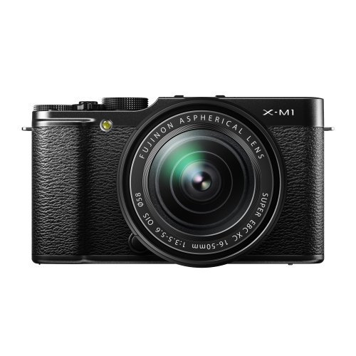 FUJIFILM ミラーレス一眼 X-M1 レンズキット ブラック F X-M1B/1650KIT【中古品】