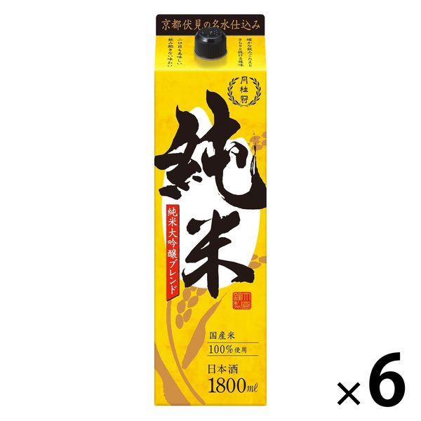 月桂冠 純米 純米大吟醸ブレンド 1.8L 1箱（6本入）