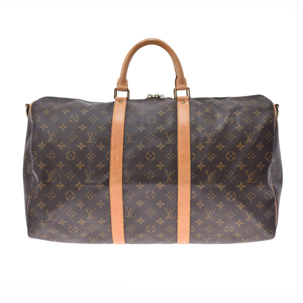 LOUIS VUITTON ルイヴィトン モノグラム キーポルバンドリエール50 ブラウン M41416  ユニセックス モノグラムキャンバス ボストンバッグ ABランク 中古 