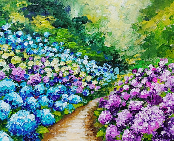 アートプリント【紫陽花の道】