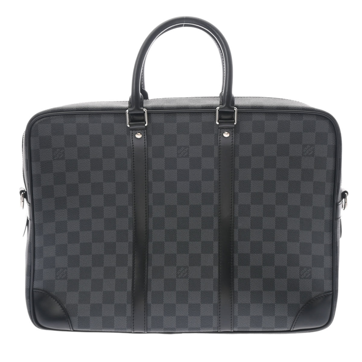 LOUIS VUITTON ルイヴィトン ダミエグラフィット ポルトドキュマン ヴォワヤージュGM 黒/グレー N41123 メンズ ダミエグラフィットキャンバス ビジネスバッグ Aランク 中古 