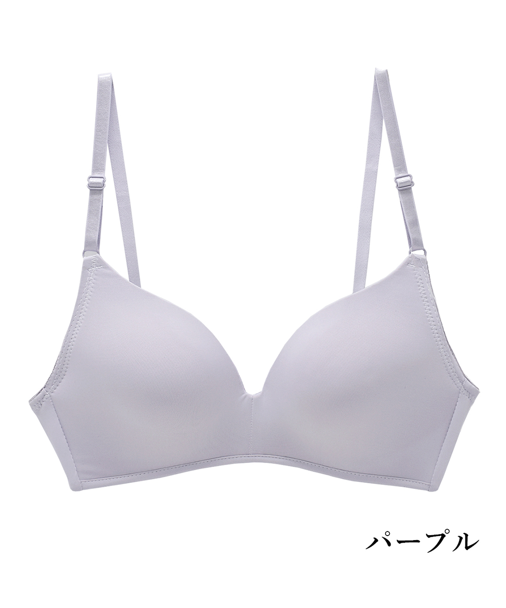 ピンクピンクピンク/ひびかない 楽×美胸ノンワイヤーブラジャー 下着 ブラ インナーレディース