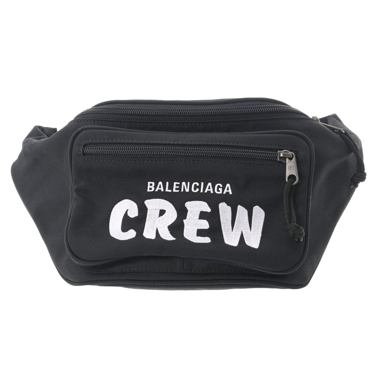 BALENCIAGA バレンシアガ エクスプローラー ベルトバッグ CREWロゴ ブラック 482389 メンズ キャンバス ボディバッグ Aランク 中古 