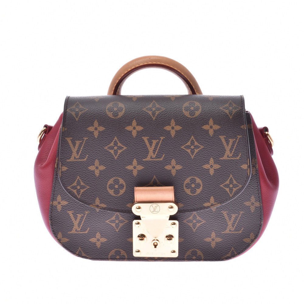 LOUIS VUITTON ルイヴィトン モノグラム エデンPM 2WAYバッグ 赤系 M40731 レディース モノグラムキャンバス レザー ハンドバッグ ABランク 中古 