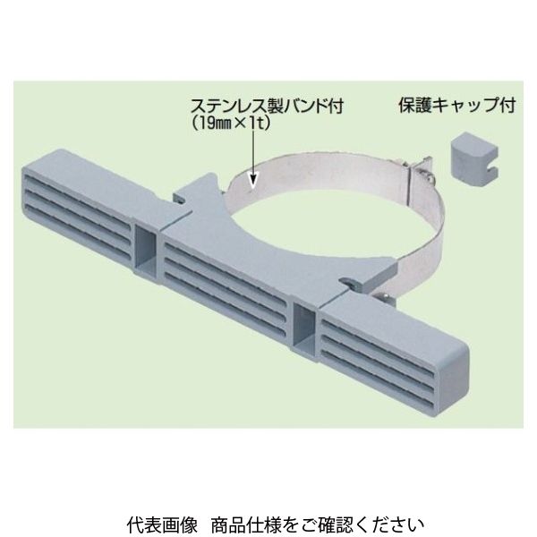 未来工業 鋼管用ポールバンド POB-3SG 1セット（5セット）（直送品）