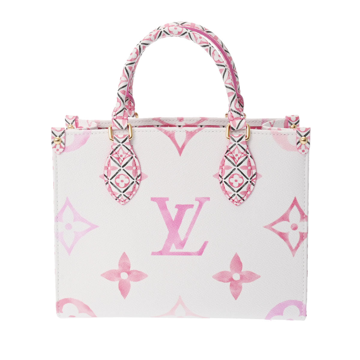 LOUIS VUITTON ルイヴィトン モノグラム オンザゴー PM LV バイザプール ピンク/白 M22976 レディース ハンドバッグ 未使用 