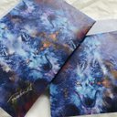 Water color Wolf -Winter magic --Waxpaper Bookjacket