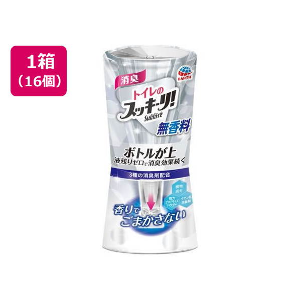 アース製薬 トイレのスッキーリ! 無香料 400mL 16個 FC851NT