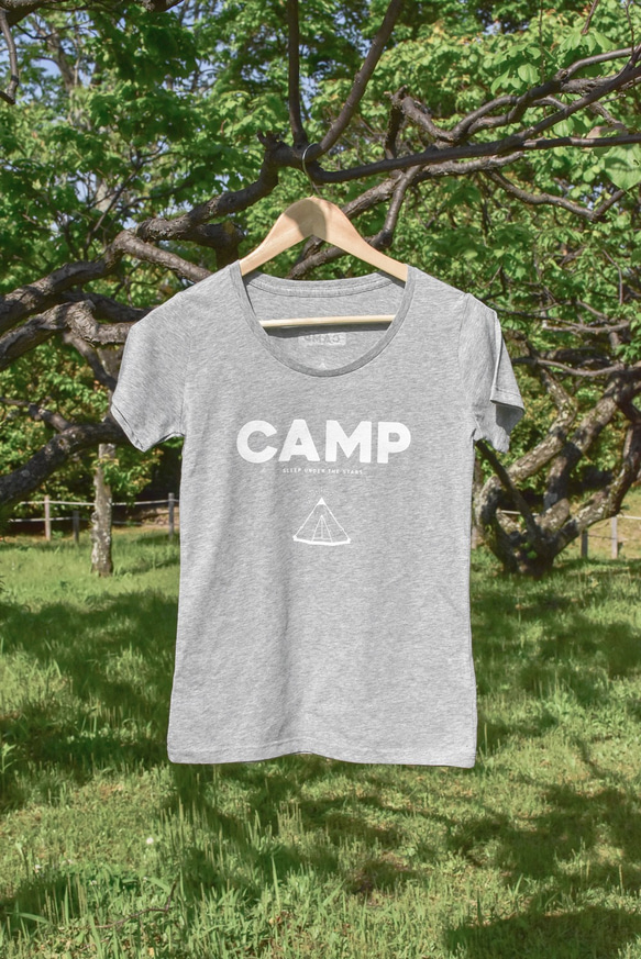 CAMP Tシャツ（レディース／グレー）