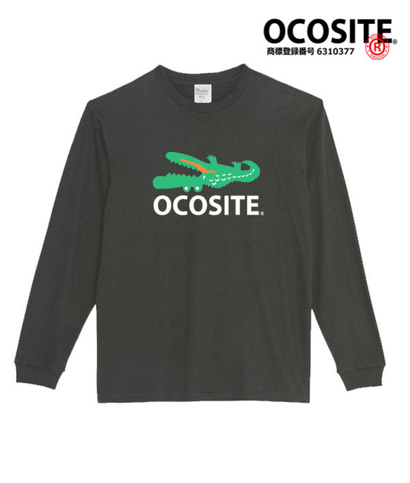 ［OCOSITE/5.6ozロンT］オコシテ舌ありロングTシャツパロディおもしろ面白いロンTプレゼント