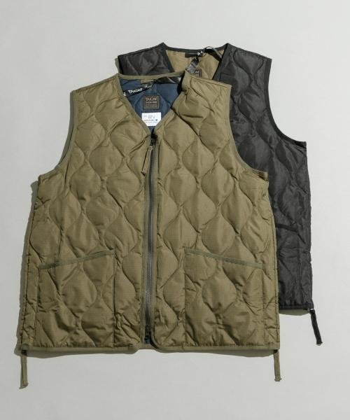 TAION　MILITARY  V/NECK DOWN VEST