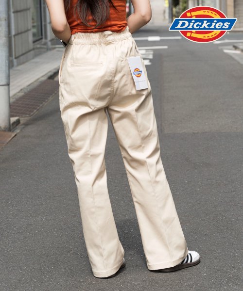 【Dickies / ディッキーズ】センタープレス フレアパンツ ロゴ ワークパンツ ベルボトム 3187－6401