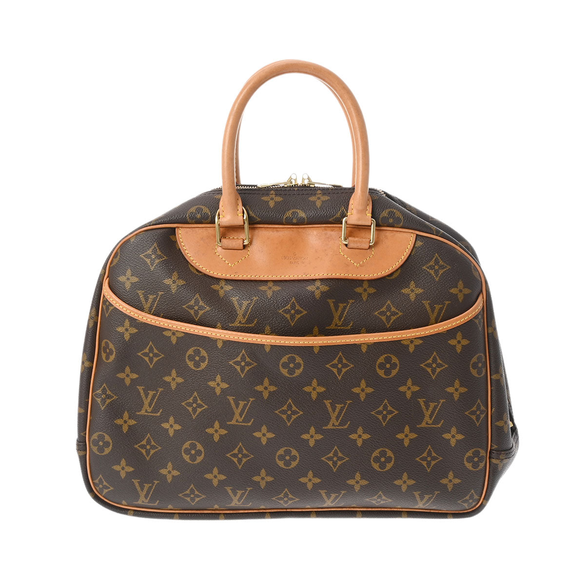 LOUIS VUITTON ルイヴィトン モノグラム ドーヴィル ブラウン M47270 レディース モノグラムキャンバス ハンドバッグ Bランク 中古 