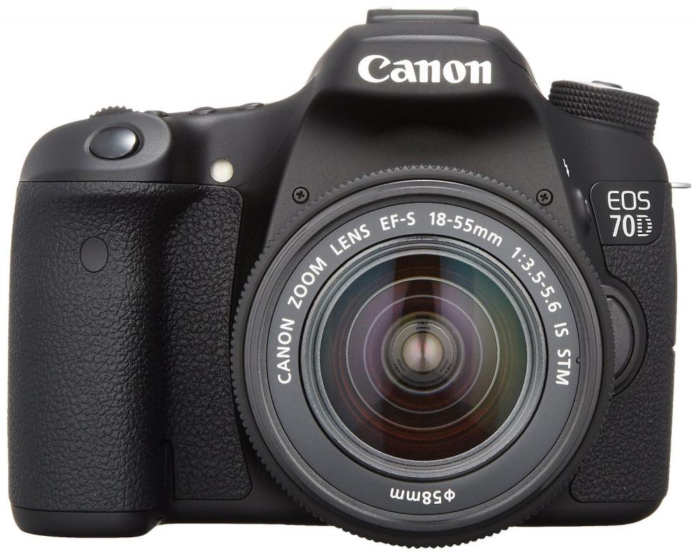 Canon デジタル一眼レフカメラ EOS70D レンズキット EF-S18-55mm F3.5-5.6 IS STM 付属 EOS70D1855ISSTMLK【中古品】