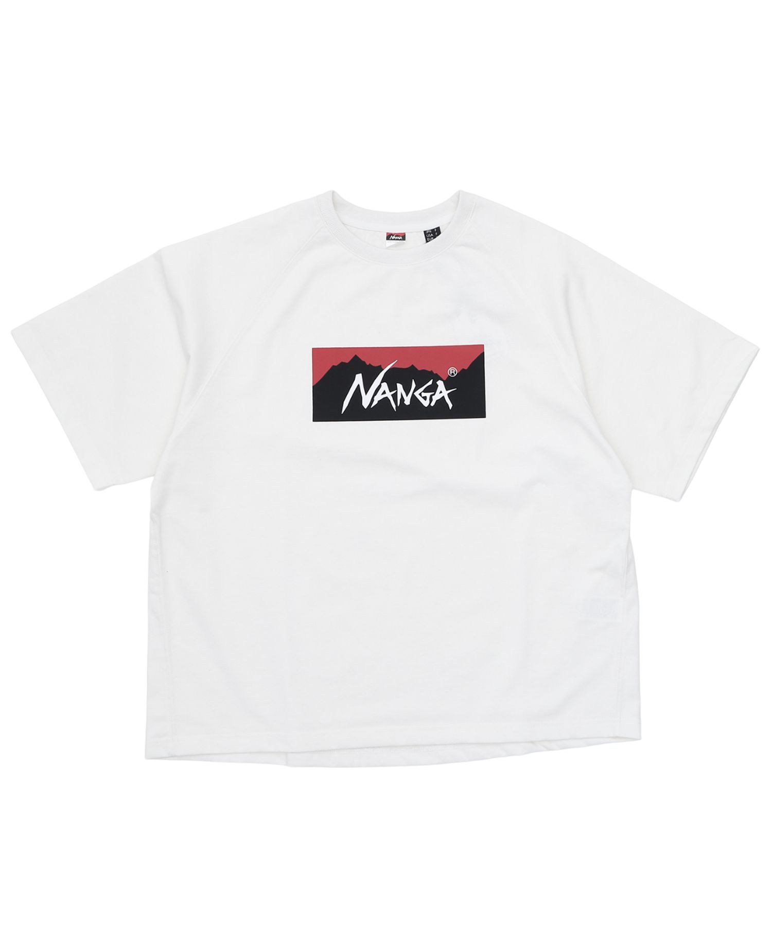 ナンガ/NANGA ナンガ Tシャツ 半袖 エコハイブリッド ボックスロゴ ルーズフィットティー ･･･