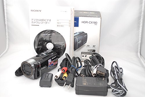 ソニー SONY デジタルHDビデオカメラレコーダー CX180 ブラック HDR-CX180/B【中古品】