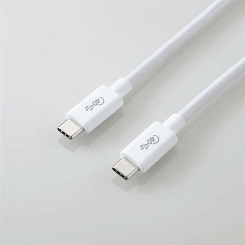 エレコム USB4-CC5P08WH USB4ケーブル(Type-C-TypeC) 0.8m ホワイト