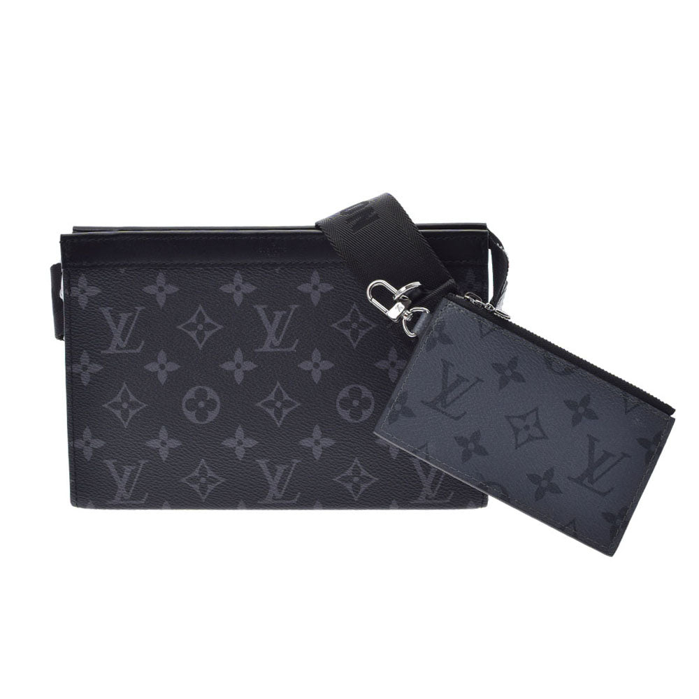 LOUIS VUITTON ルイヴィトン モノグラム ガストン ウエアラブル ウォレット 黒/グレー M81124 メンズ  モノグラムエクリプスリバース  ショルダーバッグ 新品 