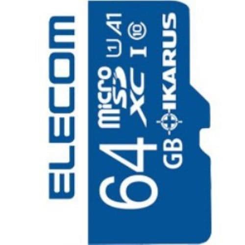 エレコム MF-MS064GU11IKA MicroSDXCメモリーカード UHS-I U1 IKARUS付／64GB