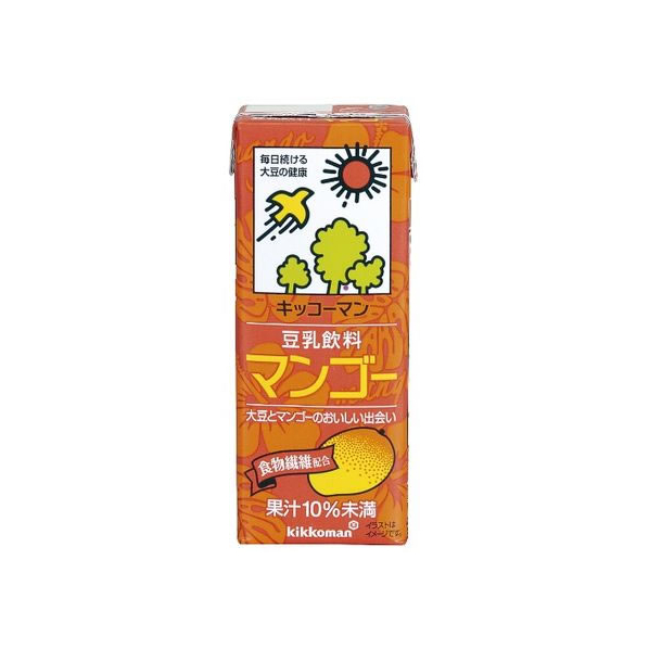 キッコーマンソイフーズ 豆乳 飲料 マンゴー 200ML FCB6842-411590