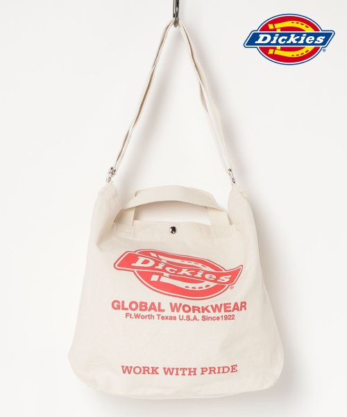 【DICKIES/ディッキーズ】ロゴアートワークプリント キャンバス2WAYショルダーバッグ