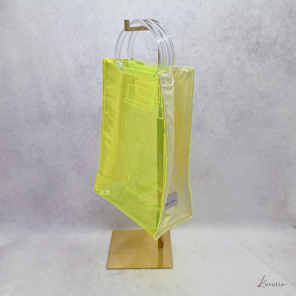 PVC bag neon yellow