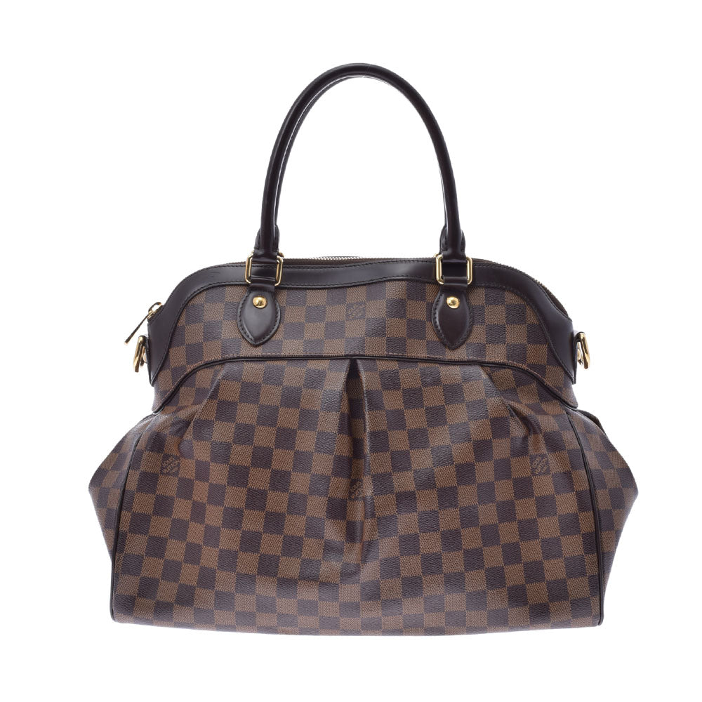 LOUIS VUITTON ルイヴィトン ダミエ トレヴィGM 2WAYバッグ ブラウン N51998 レディース ダミエキャンバス ハンドバッグ ABランク 中古 