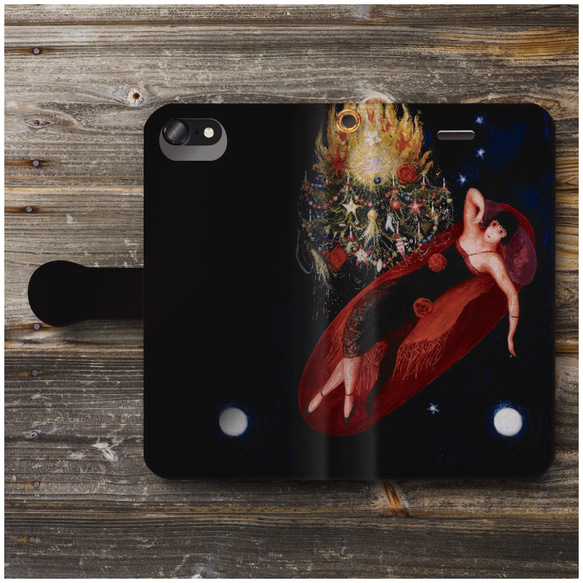 【Florine Stettheimer】スマホケース手帳型 全機種対応 絵画  iPhoneXR XS GALAXY