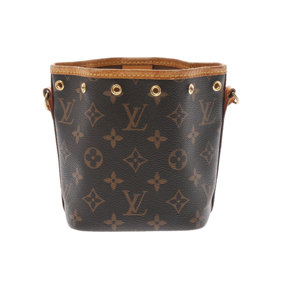 LOUIS VUITTON ルイヴィトン モノグラム ナノノエ ブラウン M41346 レディース モノグラムキャンバス ショルダーバッグ Bランク 中古 