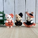 送料込☆ハロウィンのたっち赤ちゃんのかぼちゃパンツ風ワンピース・ドレス　シルバニア