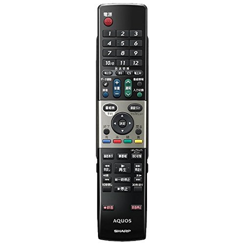 シャープ 液晶テレビ用リモコン RRMCGA738WJSA(0126380038)【中古品】