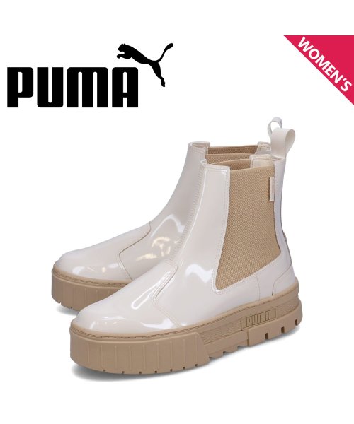 PUMA プーマ サイドゴアブーツ ウィメンズ メイズ ジェリー チェルシー レディース 厚底 WOMENS MAYZE JERRY CHELSEA ホワイト