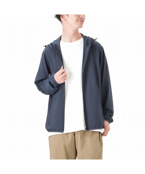 NAVY ネイビー リップストップポケッタブルパーカー 4441733