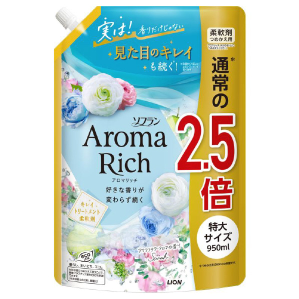 ライオンＦＣＨ ソフラン アロマリッチ サラ 詰替用特大950ml ｿﾌﾗﾝARｻﾗｶｴﾄｸﾀﾞｲ950ML