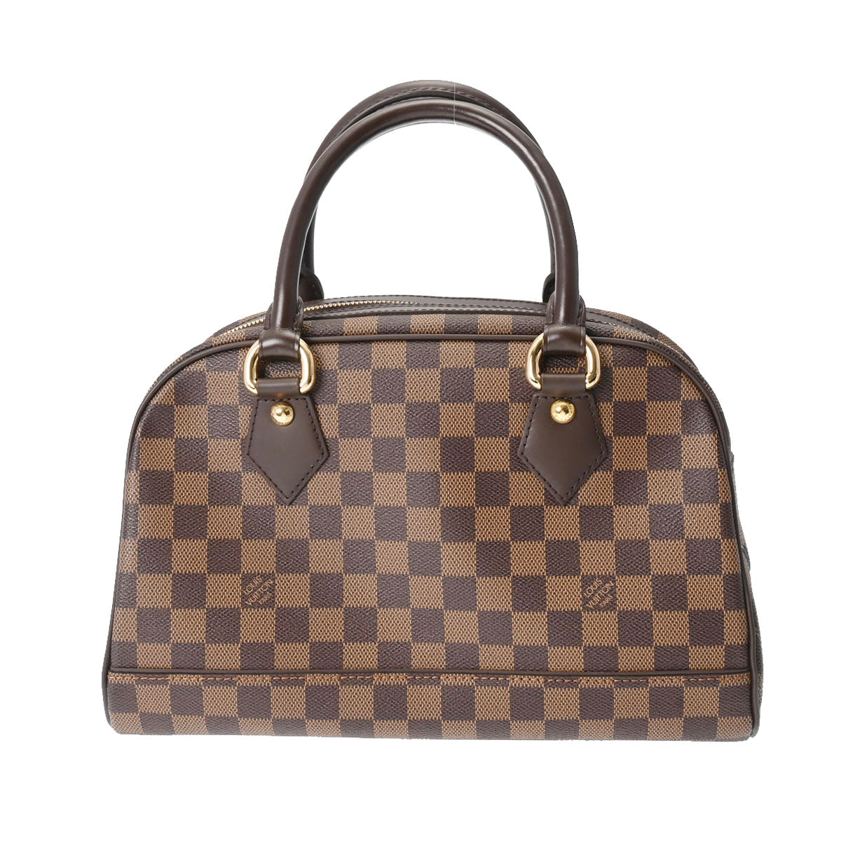 LOUIS VUITTON ルイヴィトン ダミエ ドゥオモ ブラウン N60008 レディース ダミエキャンバス ハンドバッグ 新同 中古 