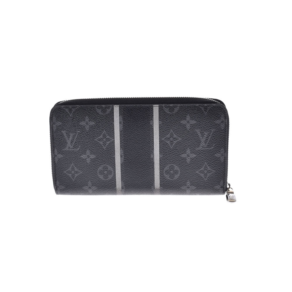 LOUIS VUITTON ルイヴィトン モノグラム エクリプス ジッピーオーガナイザー フラグメントコラボ 黒 M64645 メンズ モノグラムキャンバス 長財布 Bランク 中古 