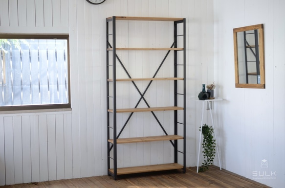 ANGLE RACK – 6shelves（OAK）　/ 収納ラック・6段