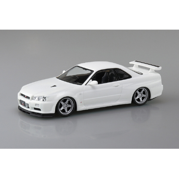 アオシマ 1/32 ザ・スナップキット No．11-SP3 ニッサン R34スカイラインGT-R カスタムホイール(ホワイトパール) Aｽﾅﾂﾌﾟ11SP3R34GTRｶｽﾀﾑHHP