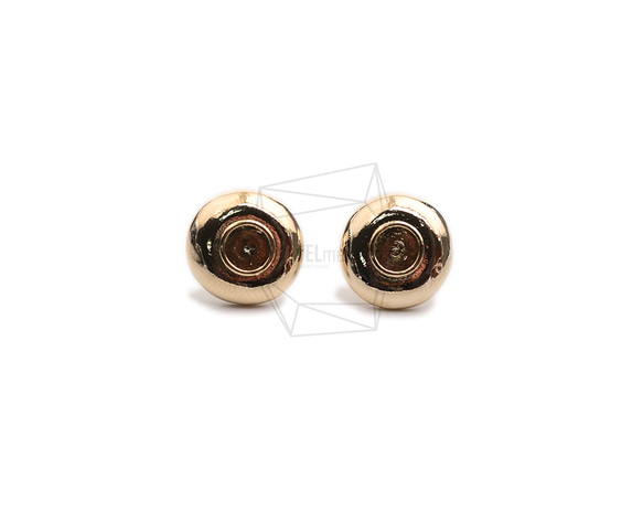 ERG-2283-G【2個入り】ラウンドピアス,Round Post Earring/18.5mm X 18.5mm