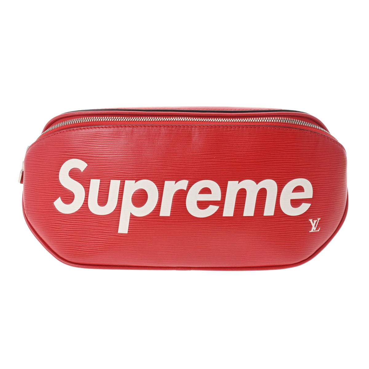 LOUIS VUITTON ルイヴィトン エピ バムバッグ Supreme コラボ 赤 M53418 ユニセックス エピレザー ボディバッグ Aランク 中古 