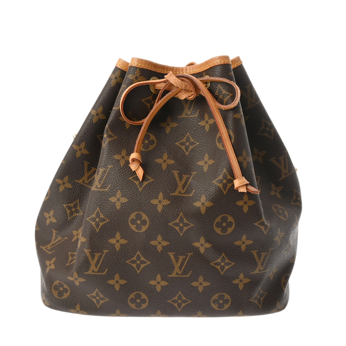 LOUIS VUITTON ルイヴィトン モノグラム プチノエ ブラウン M42226 レディース モノグラムキャンバス ショルダーバッグ Bランク 中古 