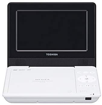 東芝 7型ポータブルDVDプレーヤーホワイトCPRM対応TOSHIBA REGZA レグザポータブルプレーヤー SD-P710SW【中古品】