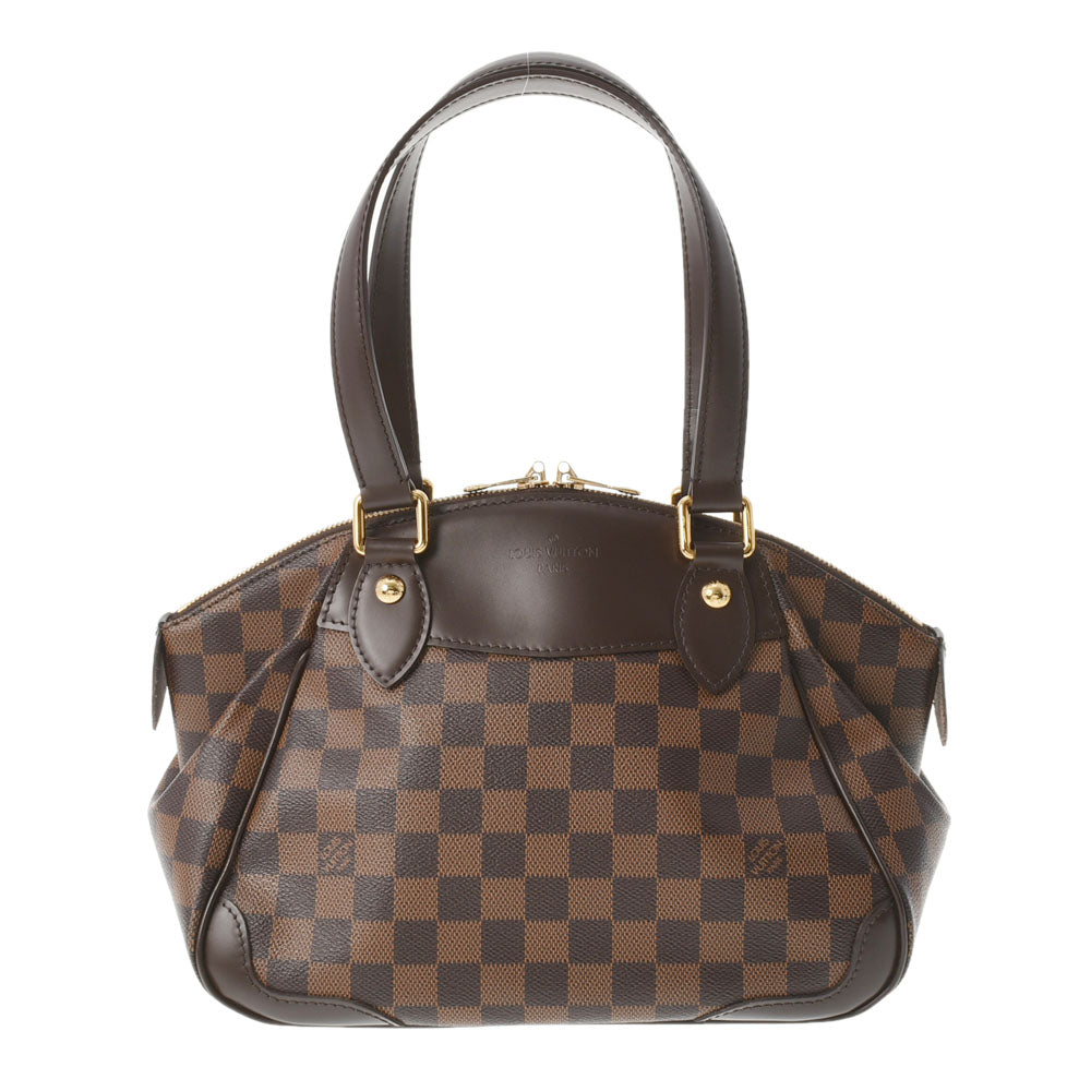 LOUIS VUITTON ルイヴィトン ダミエ ヴェローナPM ブラウン N41117 レディース ダミエキャンバス ハンドバッグ Aランク 中古 