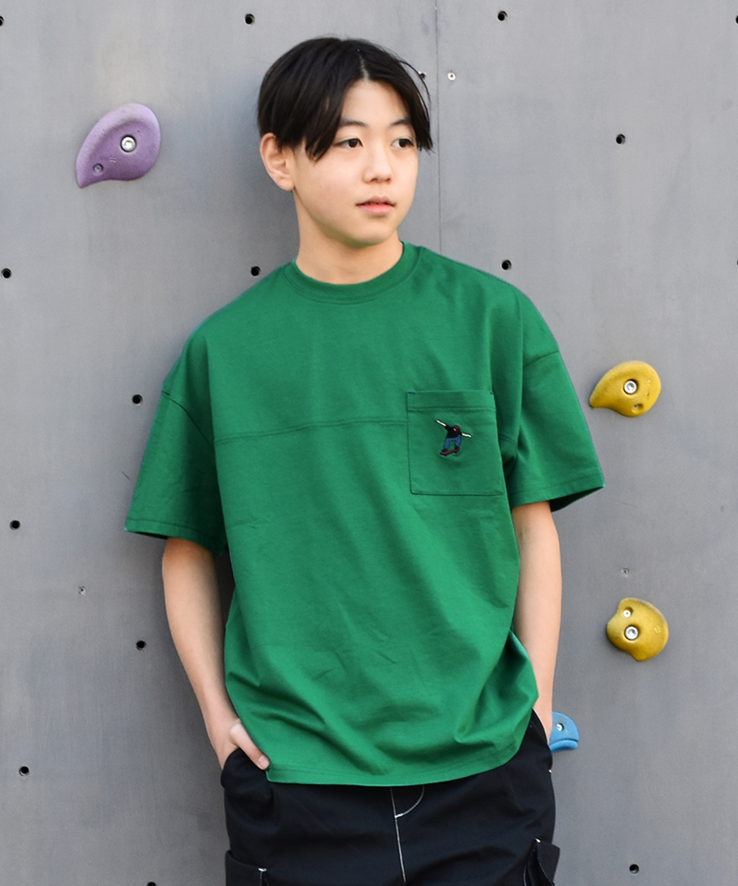 グラソス/【STREET】スケーター刺繍ビッグ半袖Tシャツ