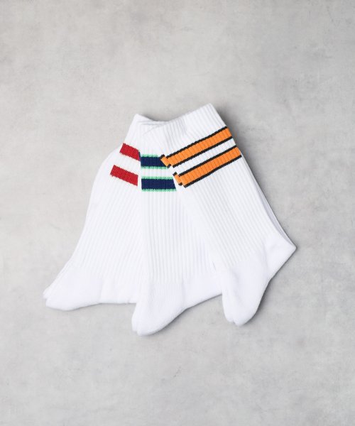 【Kt】【RKS001】【RED KAP(レッドキャップ)】LONG Socks 3P Set